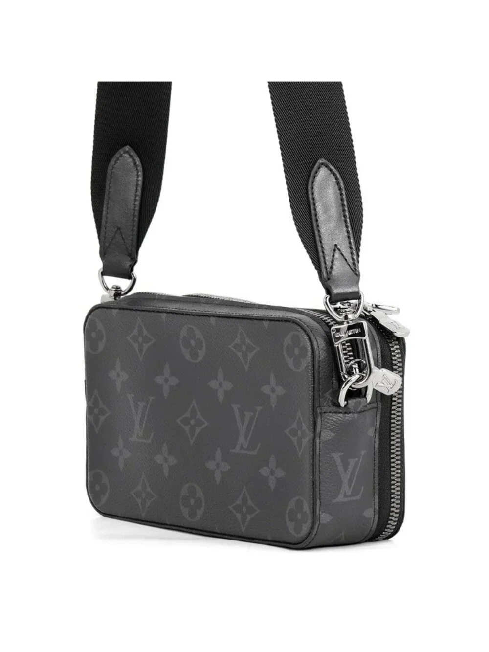 Louis Vuitton Shoulder Bag Monogram Eclipse Alpha Wearable Wallet Black